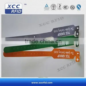 13.56Mhz Custom Printed One Time Use NFC DIsposable Wristband For Smart Phone thumbnail-1