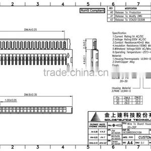 1mm Pitch Electrical Plastic 20 Pin Connector Housing thumbnail-4