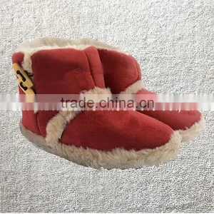 New Ladies Snugg Microsuede Boots Warm Toggle Ankle Slippers thumbnail-3