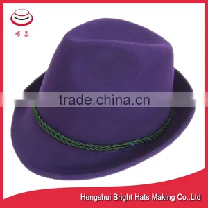 Stylish 100% Wool Felt Trilby Hats thumbnail-2