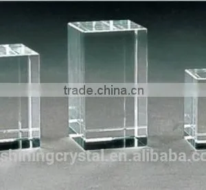 Square Cube Photo Crystal Jewelry Blanks for Laser Engraving thumbnail-2
