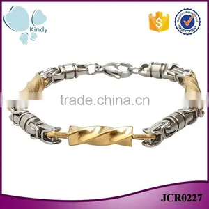 Kindy Jewelry New Design JCB0227 316l Stainless Steel Men Bracelet China Wholesale Supplier's Choice thumbnail-1
