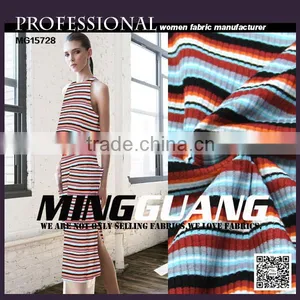 Factory Hot Sell New Deaign for Lady's Clothes Soft Comfortable Knitted Rib Fabric thumbnail-1