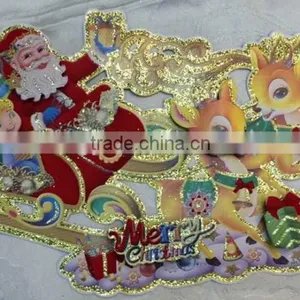 Christmas Santa Wall Sticker,Christmas Wall Decorative Stiker thumbnail-4