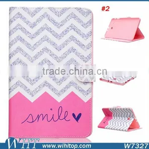 New Products for Samsung Galaxy Tab E T560 Cartoon Painting Leather Flip Case thumbnail-5