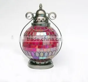 Glass Mosaic Lantern thumbnail-1