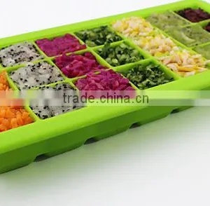 BPA Free Blocks Siliocne Baby Multiportion Freezer Tray thumbnail-4