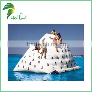 Moving Rock Climbing Inflatable Pool Slide With Climbing Wall Inflatable Rock Climbing Slides thumbnail-1