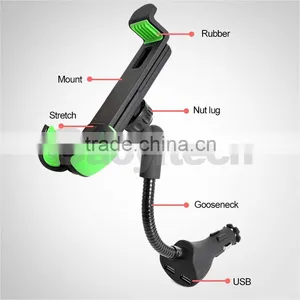 Car Cigarette Charger And Universal Mobile Phone Holder thumbnail-2