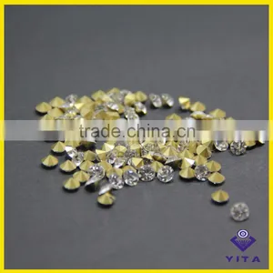Big Size White Machine Cut Glass Chaton Crystal Point Back Rhinestone for Jewelry thumbnail-4