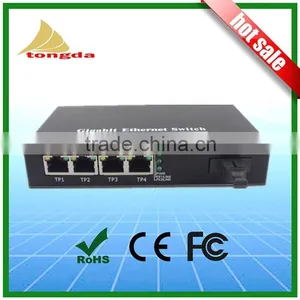 4 Port POE Fiber Switch Single Fiber thumbnail-1