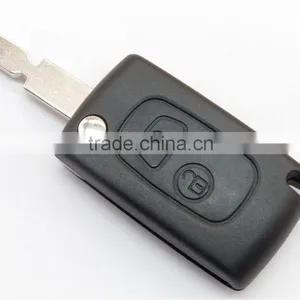Fits Citroen C2 C3 C4 C5 Peugeot 106 307 406 2 Button Flip Remote Car Key FOB Case Cover Shell thumbnail-2