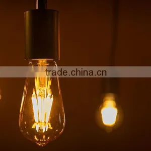 Gold Tint Cover St64 8w E27 Led Edison Bulb thumbnail-6
