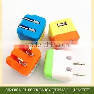 Mobile Phone Accessories 5V 1A Portable Cell Phone Charger With US Folding Plug for IPhone HTC thumbnail-6