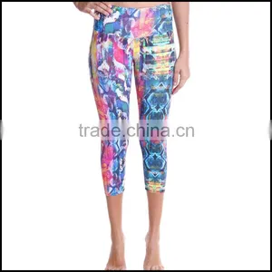 Cuatom Made Girl Tigh Fitness Sublimation Yoga Pants OEM Wholesale Sexy Yogo Pants thumbnail-1