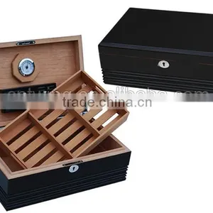Handmade Electric Spanish Cedar Cigar Humidor for 100 Cigars,humidor Cigar Watch Box thumbnail-2