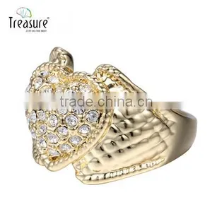 Wholesale Jewelry Supplier 925 Silver Ring Diamond Crystal Ring Engagement Jewelry thumbnail-5