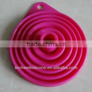 Amazon Hot Selling Multi Functional Silicone Foldable Funnel thumbnail-2