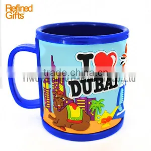 Menufacture China PVC Rubber Coffee Cup Mug DUBAI Mugs Promotional Gift thumbnail-3
