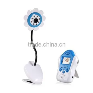 2.4GHz Wireless 1.5" LCD Video Baby Monitor With IR Night Vision Flower Shaped Surveillance Camera thumbnail-1