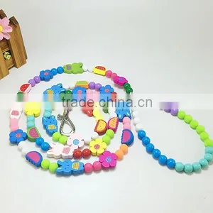 New Pet Colored Beaded Leashes Strawberry Decoration Fashion Personalized Training Rope thumbnail-2