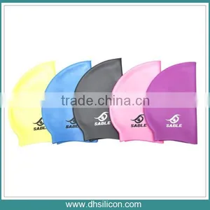 High Silicone Swimming Rubber Hat thumbnail-1