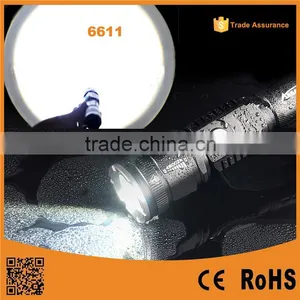 Aluminum Tactical Zoom Dimmer C-ree Led Flashlight Torch Light thumbnail-1