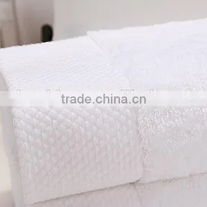 Pure White 16s Terry Soft Plain Woven Style Wholesale Hotel Bath Towel thumbnail-3