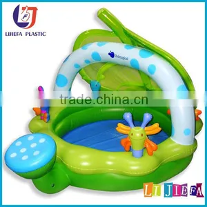Giant Inflatable Family Swim Pool PVC Inflatable Leaf Sunshade Swimming Pool for Kids thumbnail-1