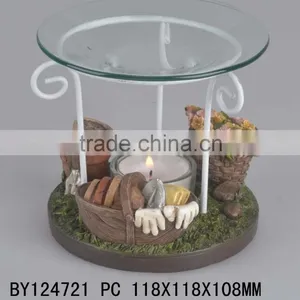 Oil Burner Resin Garden Scene thumbnail-6