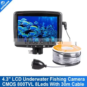 Under Water Camera Fishing 800TVL 8 Leds IR With 4.3 Inch Color Monitor Fish Finder Night Vision System thumbnail-1