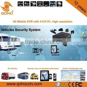 Vehicle Mobile DVR 4-CH Harddisk H.264 Video Compression 4G Mobile Dvr thumbnail-6