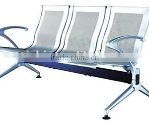 Hot Selling Medical Center Furniture Stainless Steel Waiting Seat With Chromed Arm and Leg thumbnail-6