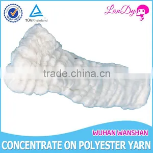 High Quality 20s/2 Optical White Spun Polyester Yarn for Knitting thumbnail-4