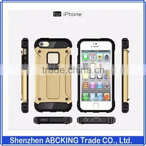2016 New Shockproof Hybrid TPU Rubberized Hard Armor Cover Case For Apple Iphone 6S Golden Case thumbnail-1