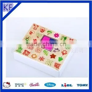 Wooden Stamp Set With Ink Pad for Children thumbnail-1