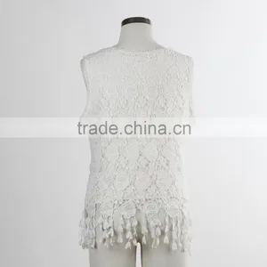 F5S12100 Fashion Design Women Lace Tank Top thumbnail-3