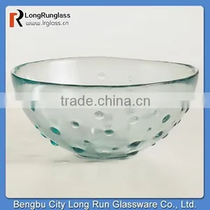 LongRun Fancy Recycled Green Dot Bowls Hand Made Funny Glassware Wholesale thumbnail-1