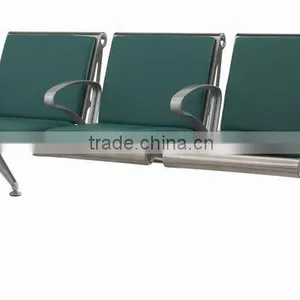 304 Stainless Steel Public Waiting Seat With Middle Armrests Public Furniture thumbnail-6