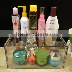 Customized OEM ODM Accepted High Clear Acrylic Material Cosmetic Storage Box thumbnail-1