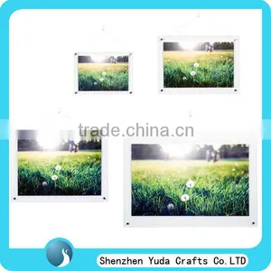 Cheap Clear Acrylic Decorative Wall Frame Acrylic Wall Mount Picture Photo Frame Plexiglass Scenery Picture Frame Wholesale thumbnail-1
