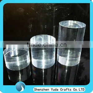 Solid Lucite Plexi Acryl Blocks, Various Size Polished Transparent Acrylic Block Rod thumbnail-1