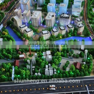 District Planning 3d Architectural Scale Model With Lighting System for Exhibition thumbnail-2