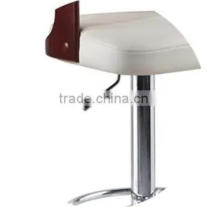High Back Swivel Maple Bent Wood Bar Stool Naturalwood thumbnail-4