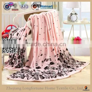 China Suppliers Quilt Rebel Wholesale Plush Solid Color Soft Warm Coral Fleece Organic 100% Woven Acrylic Blanket thumbnail-4