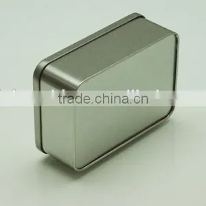 Silver Rectangular Tea Tin Plain/tea Tin thumbnail-3
