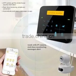 High-end Quad-band GSM Communication LCD/LED Keypad Gsm Alarm Home Security System thumbnail-6