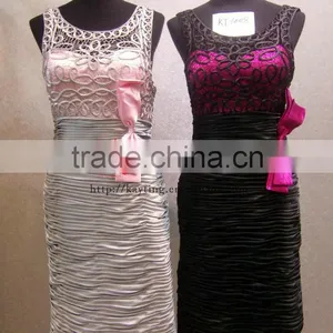 Formal Ruffle Handmade Cheap Evening Dresses thumbnail-4