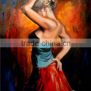High Quality Flamenco Dancers Painting by Fabian Perez thumbnail-1