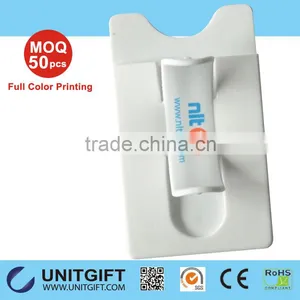 Sticky Cellphone Card Poket Touch U Mobile Phone Stand With Silk Print Logo thumbnail-4
